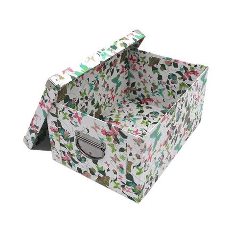 decorative metal cube box with lid|large collapsible storage boxes.